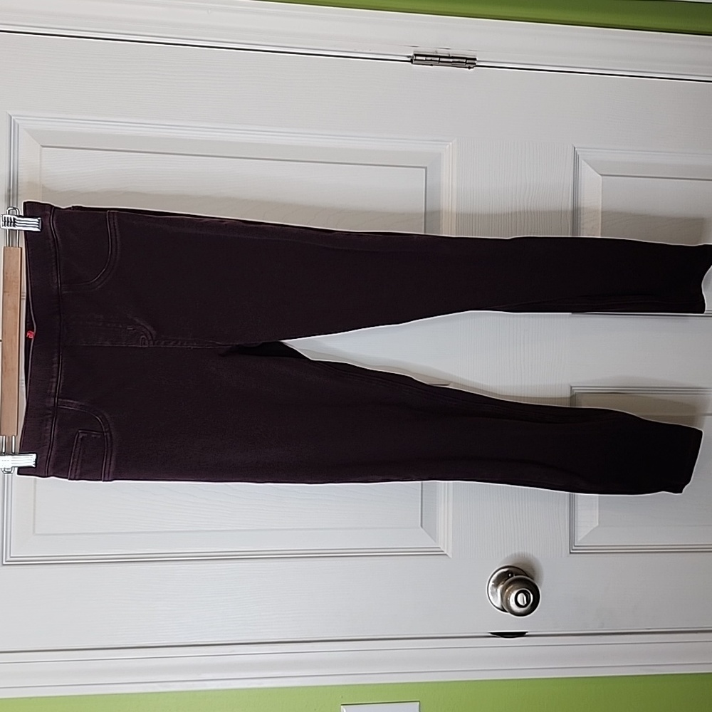 Spanx Jean-ish Ankle Leggings in Plum, Women's Size Medium